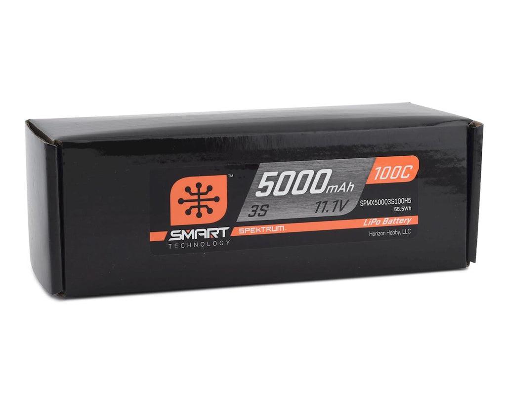 Spektrum RC 3S Smart LiPo Hard Case 100C Battery Pack w/IC5 Connector (11.1V/5000mAh)