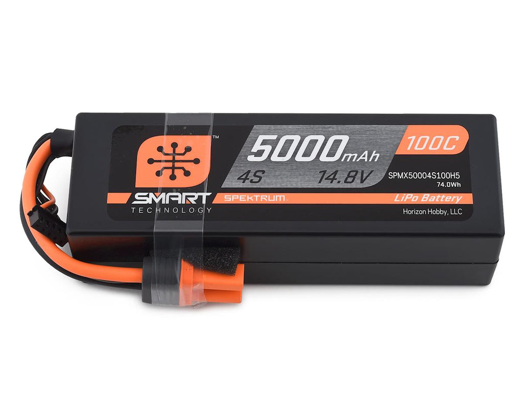 Spektrum RC 4S Smart LiPo Hard Case 100C Battery Pack w/IC5 Connector (14.8V/5000mAh)