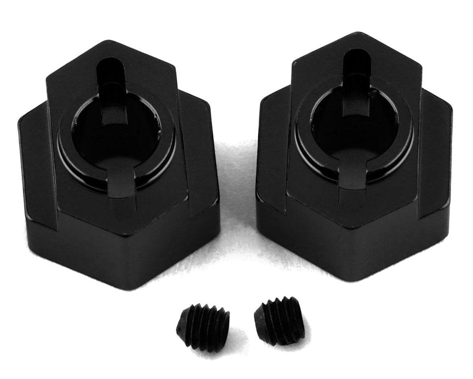 ST Racing Concepts DR10 Aluminum Rear Hex Adapters (2) (Black)