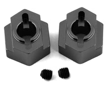 Load image into Gallery viewer, ST Racing Concepts DR10 Aluminum Rear Hex Adapters (2) (Gun Metal)