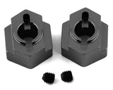 ST Racing Concepts DR10 Aluminum Rear Hex Adapters (2) (Gun Metal)