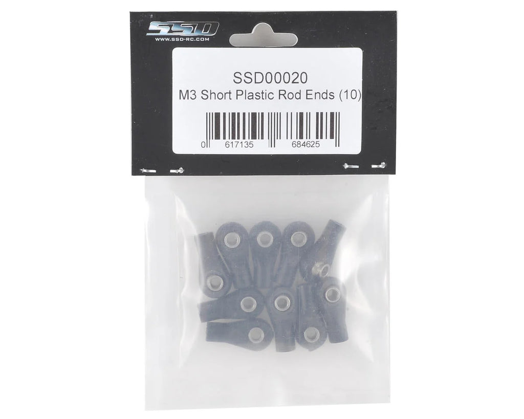 SSD RC M3 Short Plastic Rod End (10)