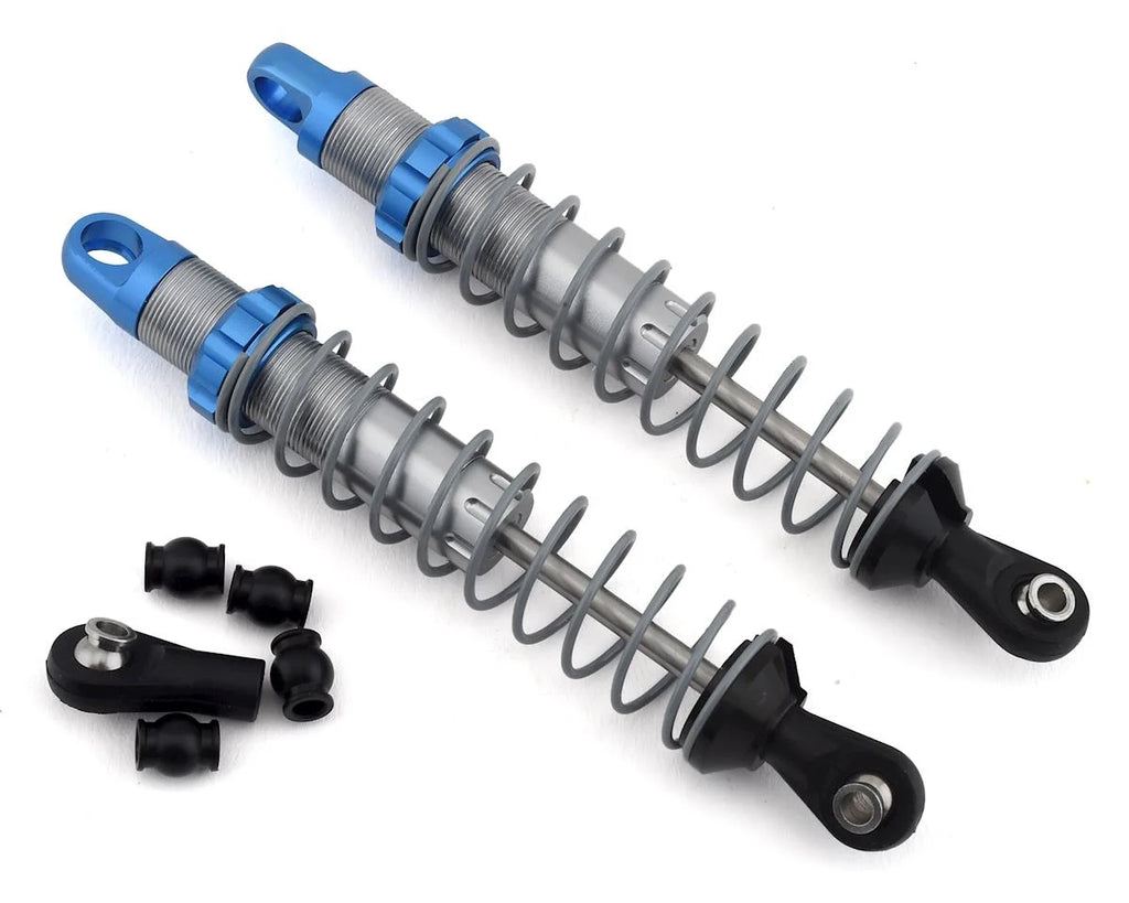 SSD RC Pro Scale 90mm Shocks (Silver/Blue)