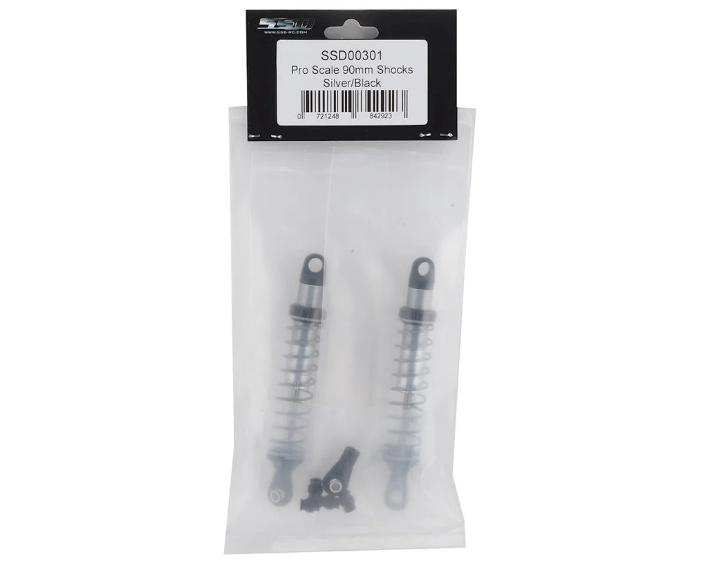 SSD RC Pro Scale 90mm Shocks (Silver/Black)