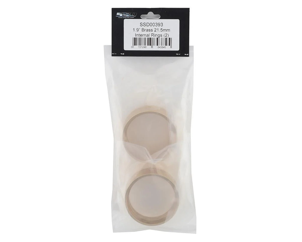 SSD RC Brass 1.9" Internal Lock Rings (2) (21.5mm)