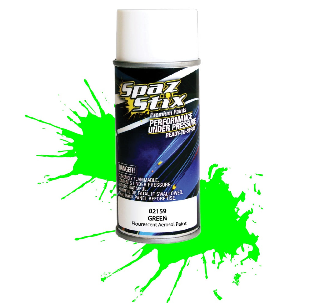 Spaz Stix "Green" Fluorescent Spray Paint (3.5oz)