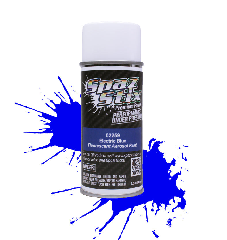 Spaz Stix "Electric Blue" Fluorescent Spray Paint (3.5oz)