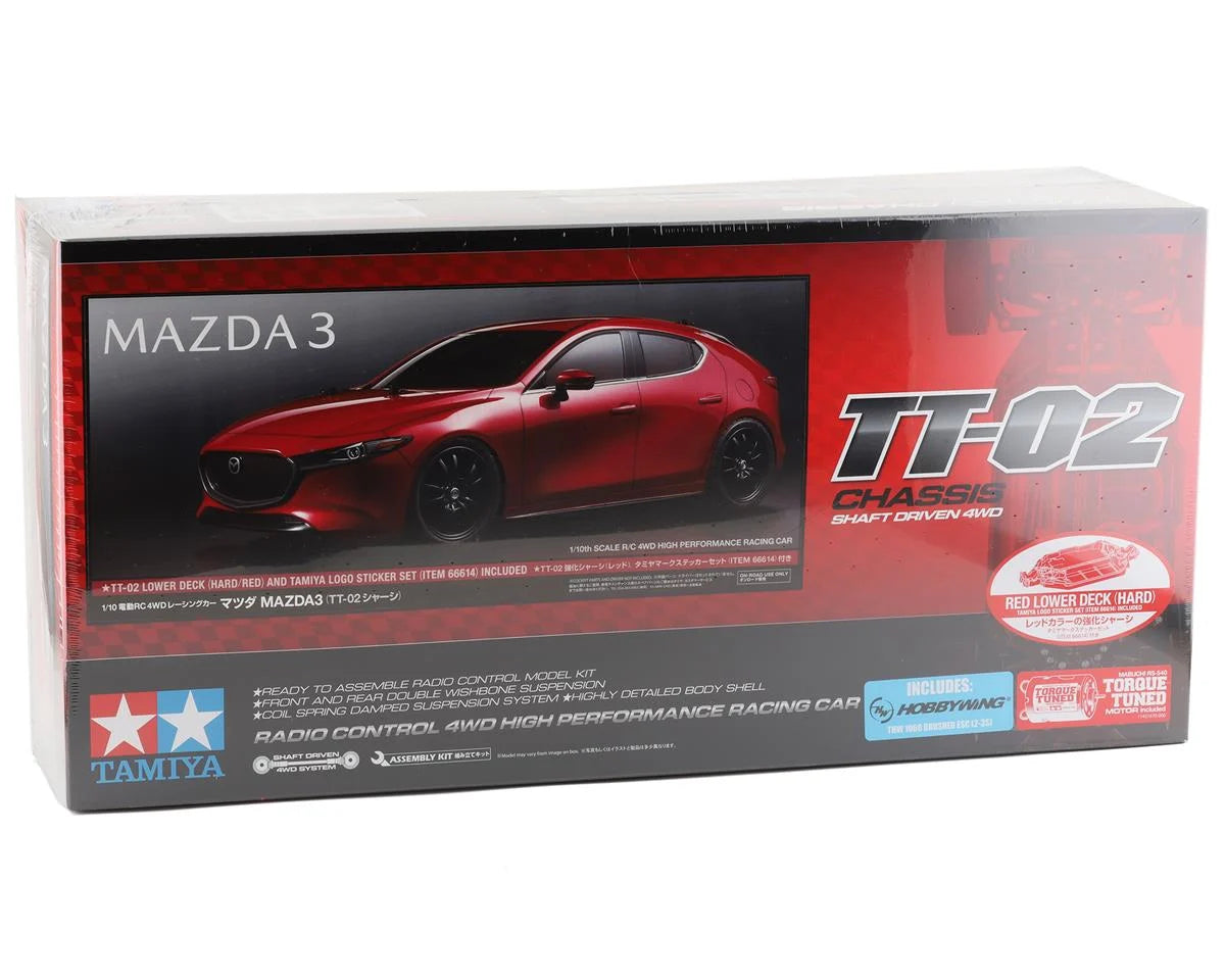 TAMIYA MAZDA 3 TT-02 ラジコンカーキット Tamiya Mazda3 TT-02 1/10 4WD Electric Touring Car Kit