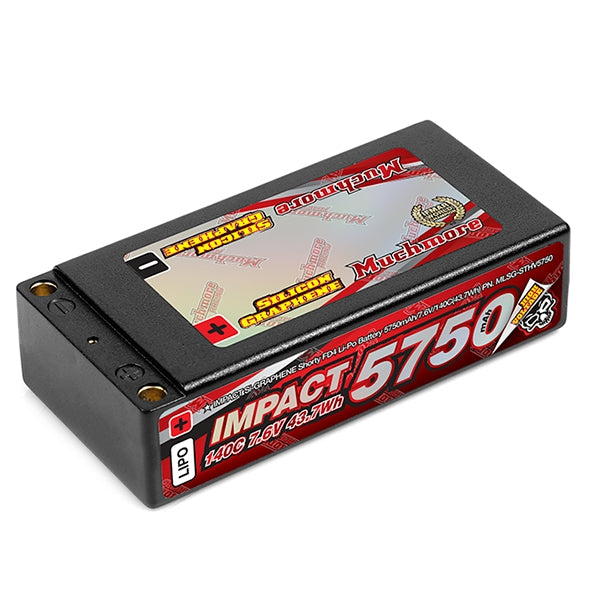 Muchmore Racing IMPACT  Shorty FD4 Li-Po Battery 5750mAh/7.6V 140C Flat Hard Case