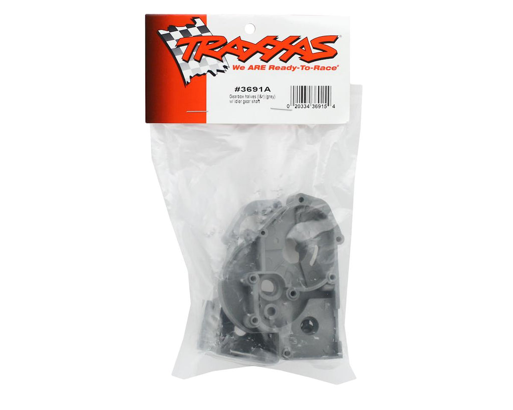 Traxxas Gearbox Halves w/Idler Shaft (Gray)