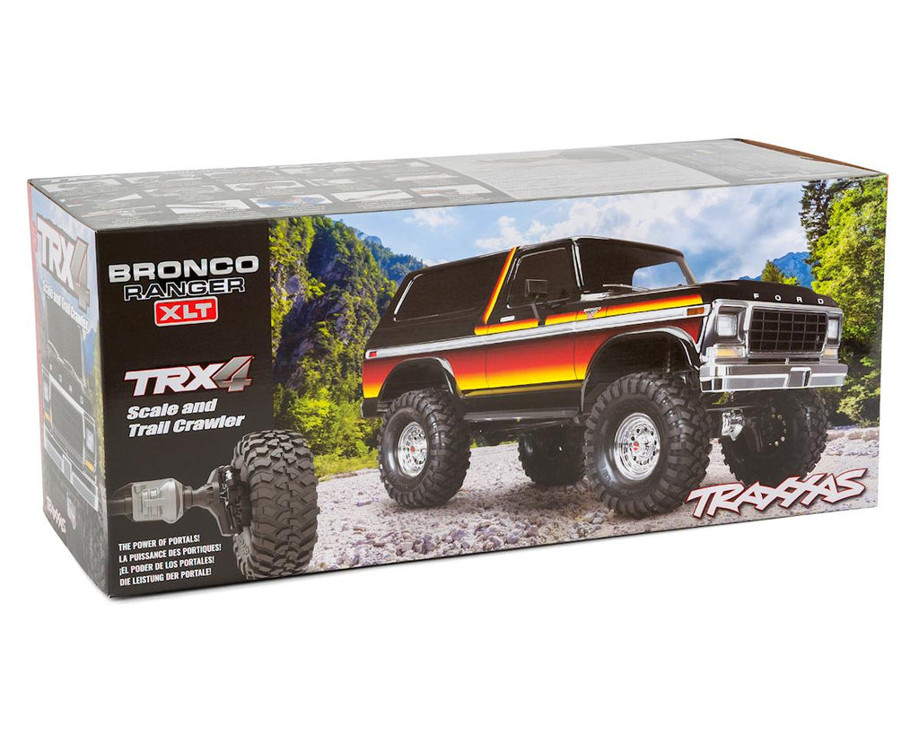 Traxxas TRX-4 1/10 Trail Crawler Truck w/'79 Bronco Ranger XLT Body (Sunset) w/TQi 2.4GHz Radio