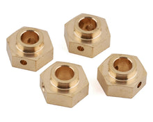 Load image into Gallery viewer, Yeah Racing Axial SCX10 III/Capra Brass 12mm Hexes (4)