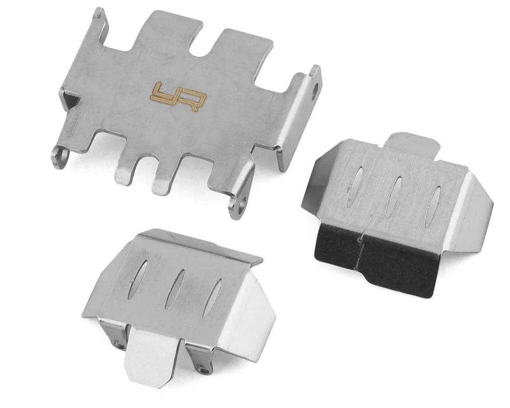 Yeah Racing Traxxas TRX-4M Stainless Steel Differential & Skid Plates Set