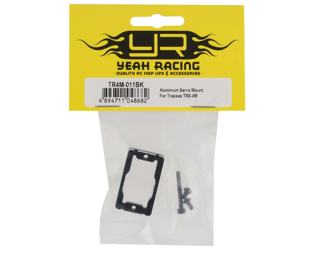 Yeah Racing Traxxas TRX-4M Aluminum Servo Mount (Black) (Traxxas/EcoPower)