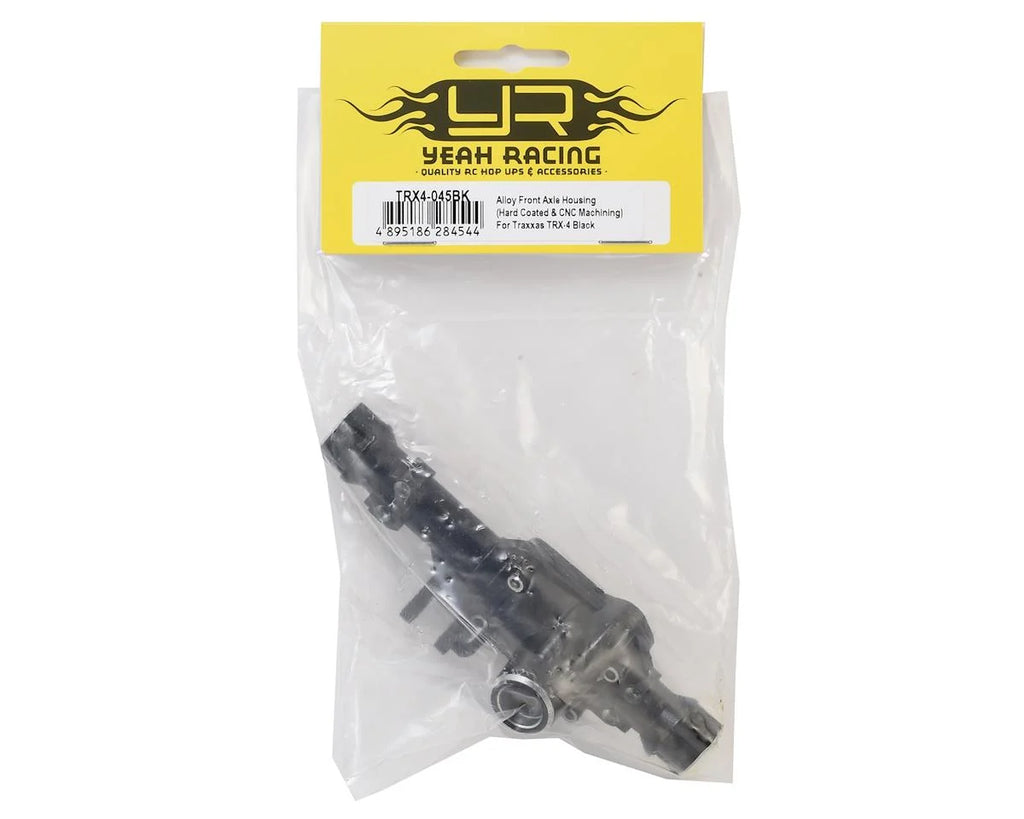 Yeah Racing Traxxas TRX-4 Alloy Front Axle Housing (Black) (Titanium Coated)
