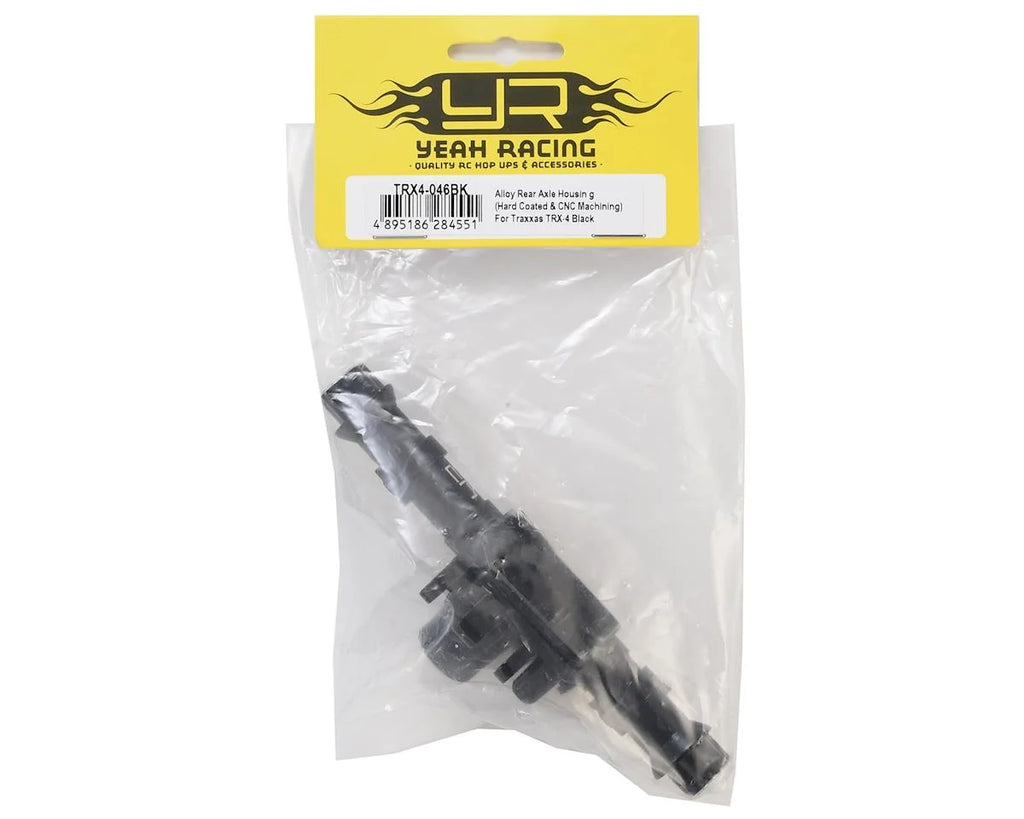 Yeah Racing Traxxas TRX-4 Alloy Rear Axle Housing (Black) (Titanium Coated)