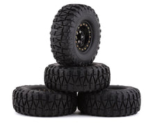 Load image into Gallery viewer, Yeah Racing Soft 1.9&quot; Off-Road Pre-Mounted Tires w/Aluminum Beadlock Wheels (Black) (4) w/12mm Hex