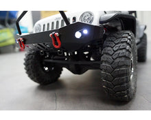 Load image into Gallery viewer, Yeah Racing Aluminum SCX10 Front &amp; Rear Bumper Set w/Heavy Duty Shackle &amp; LEDs