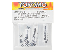 Load image into Gallery viewer, Yokomo 2.5mm Shim Spacer Set (0.13mm, 0.25mm &amp; 0.50mm)